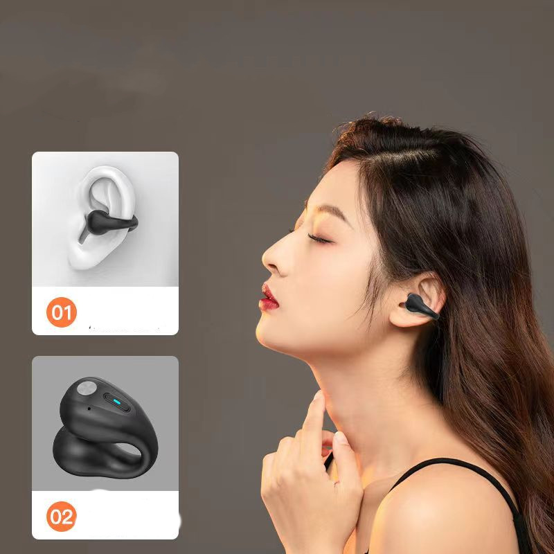 Cuffie sportive Open-air | Auricolari Clip per orecchio Bluetooth 5.3 Touch |  Open-Ear Bass HIFI